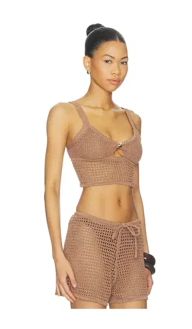 L'AGENCE Tracy Pointelle Knit Bralette | Thumbnail 2