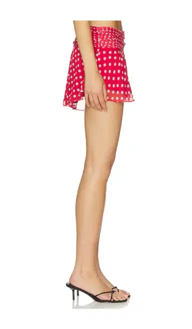 Guizio Chiffon Slit Mini Skirt | Thumbnail 2 Guizio Chiffon Slit Mini Skirt | Thumbnail 2