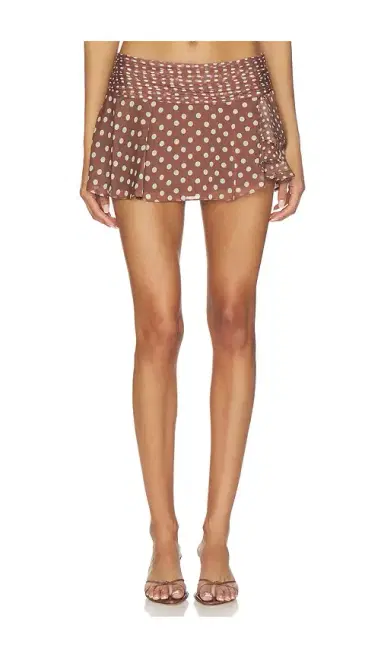 Guizio Chiffon Slit Mini Skirt | Thumbnail 1 Guizio Chiffon Slit Mini Skirt | Thumbnail 1