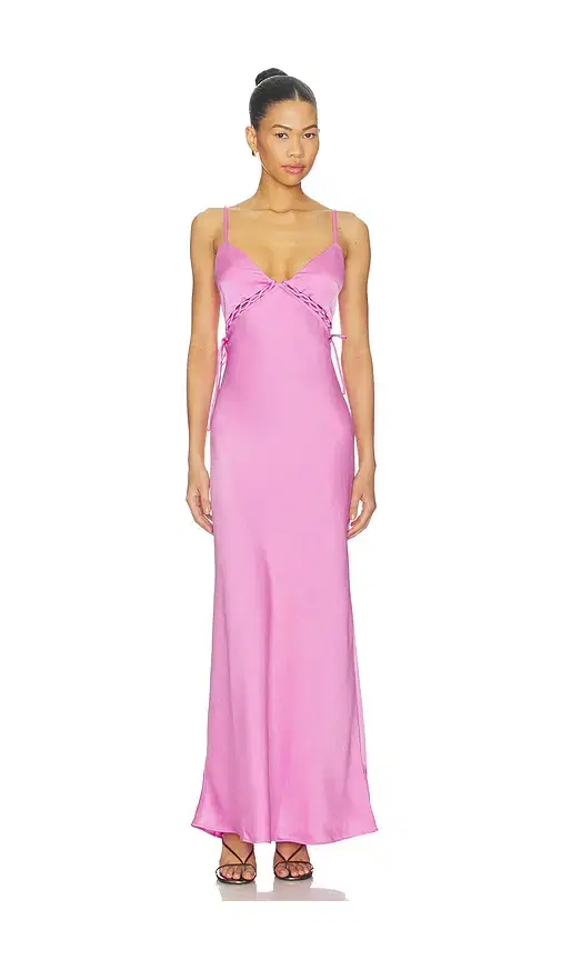 MINKPINK Chiara Lacing Detail Maxi Dress