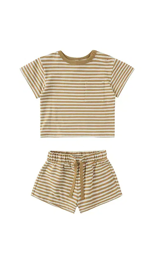 QUINCY MAE Boxy Pocket Tee & Short Set
