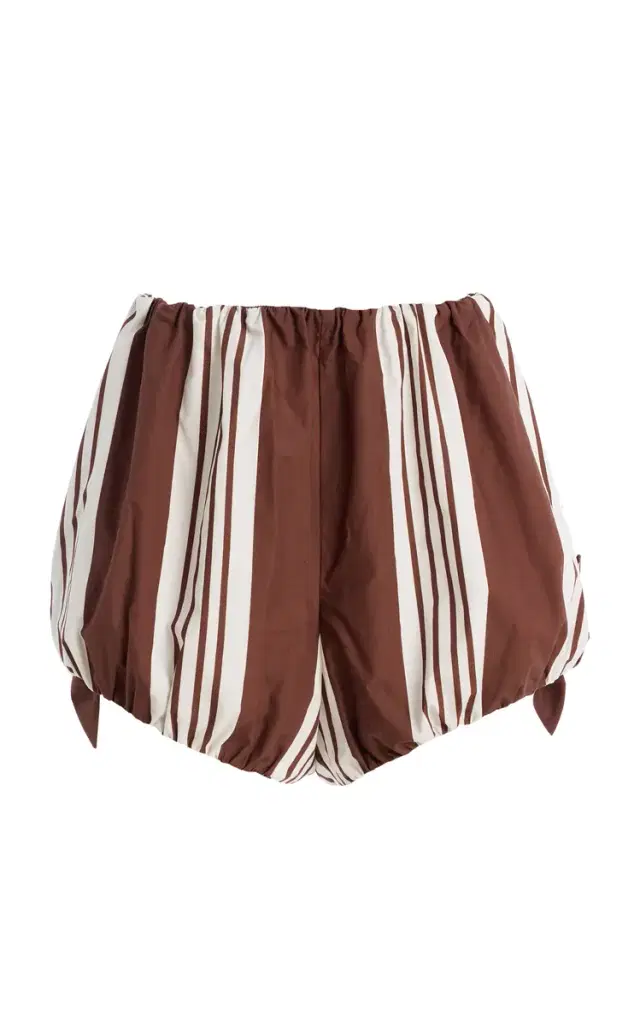 Posse Rosie Striped Cotton Shorts