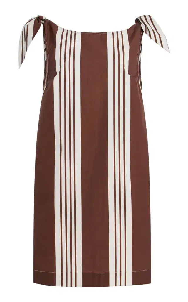 Posse Rosie Striped Cotton Mini Dress