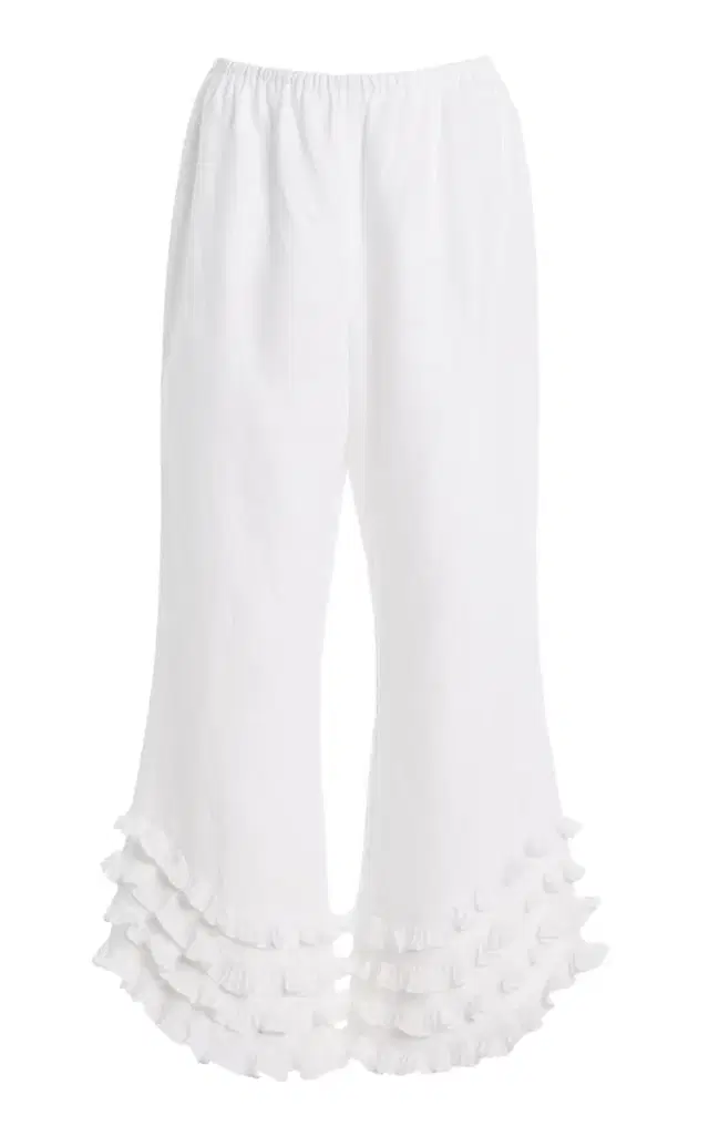 Posse Florence Ruffled Linen Pants