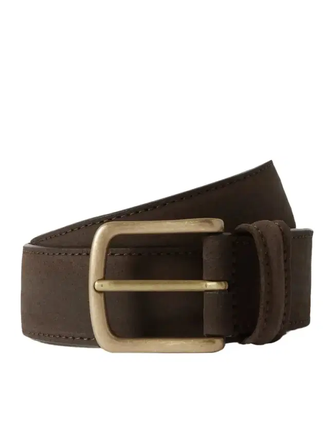 Anderson's 3.5cm Waxed-Suede Belt