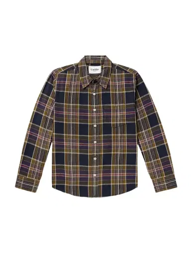Corridor Tea Tree Checked Cotton Shirt | Thumbnail 1