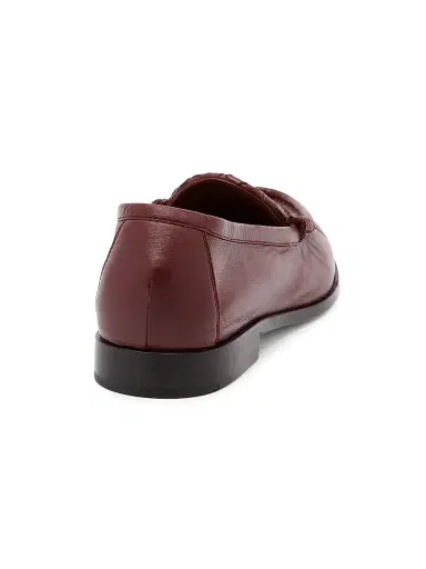 Bottega Veneta Women's Sveglia Intrecciato Leather Loafers - Deep Mahogany - Size 12 | Thumbnail 3 Bottega Veneta Women's Sveglia Intrecciato Leather Loafers - Deep Mahogany - Size 12 | Thumbnail 3