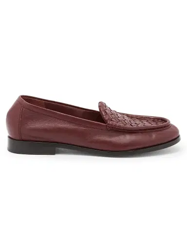 Bottega Veneta Women's Sveglia Intrecciato Leather Loafers - Deep Mahogany - Size 12 | Thumbnail 1 Bottega Veneta Women's Sveglia Intrecciato Leather Loafers - Deep Mahogany - Size 12 | Thumbnail 1
