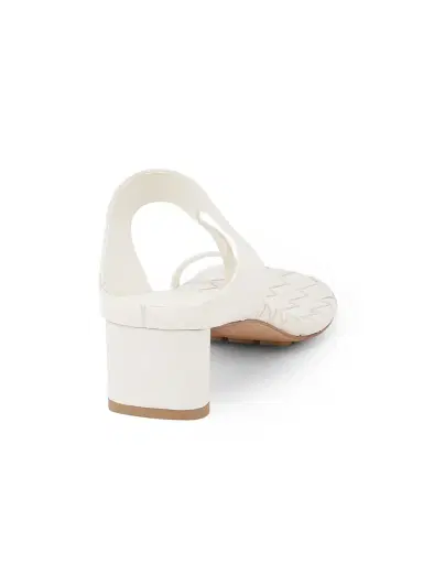 Bottega Veneta Women's Livia 40MM Leather Sandals - Alabaster | Thumbnail 3 Bottega Veneta Women's Livia 40MM Leather Sandals - Alabaster | Thumbnail 3
