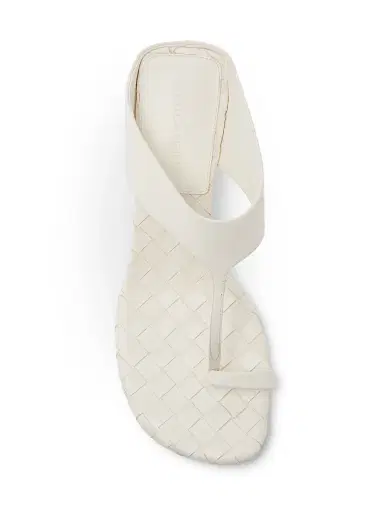Bottega Veneta Women's Livia 40MM Leather Sandals - Alabaster | Thumbnail 4 Bottega Veneta Women's Livia 40MM Leather Sandals - Alabaster | Thumbnail 4