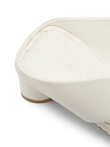 Bottega Veneta Women's Livia 40MM Leather Sandals - Alabaster | Thumbnail 5 Bottega Veneta Women's Livia 40MM Leather Sandals - Alabaster | Thumbnail 5