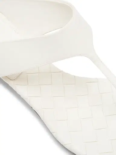 Bottega Veneta Women's Livia 40MM Leather Sandals - Alabaster | Thumbnail 7 Bottega Veneta Women's Livia 40MM Leather Sandals - Alabaster | Thumbnail 7
