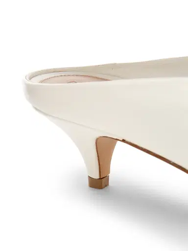 Bottega Veneta Women's Virna Sabot 40MM Leather Mules - Alabaster - Size 7.5 | Thumbnail 5 Bottega Veneta Women's Virna Sabot 40MM Leather Mules - Alabaster - Size 7.5 | Thumbnail 5