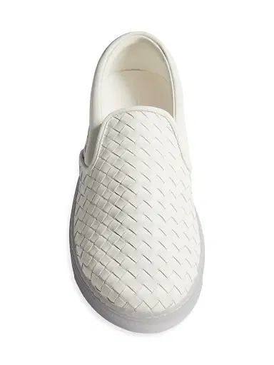 Bottega Veneta Men's Serena Intrecciato Leather Slip-On Sneakers | Thumbnail 4 Bottega Veneta Men's Serena Intrecciato Leather Slip-On Sneakers | Thumbnail 4