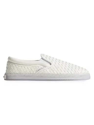Bottega Veneta Men's Serena Intrecciato Leather Slip-On Sneakers | Thumbnail 1 Bottega Veneta Men's Serena Intrecciato Leather Slip-On Sneakers | Thumbnail 1