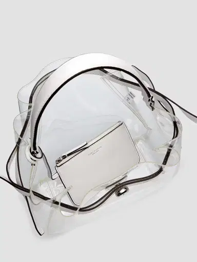 Tory Burch Women's Clear Bucket Bag - Crystal Clear | Thumbnail 4 Tory Burch Women's Clear Bucket Bag - Crystal Clear | Thumbnail 4