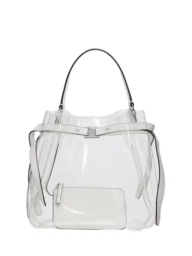 Tory Burch Women's Clear Bucket Bag - Crystal Clear | Thumbnail 1 Tory Burch Women's Clear Bucket Bag - Crystal Clear | Thumbnail 1