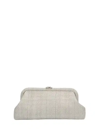 Jimmy Choo Women's Skylar Raffia Clutch - Natural Light Gold | Thumbnail 1