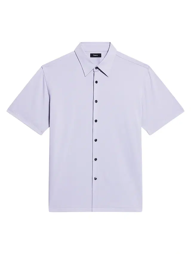 Theory Men's Irving Short-Sleeve Shirt - Gray Lilac