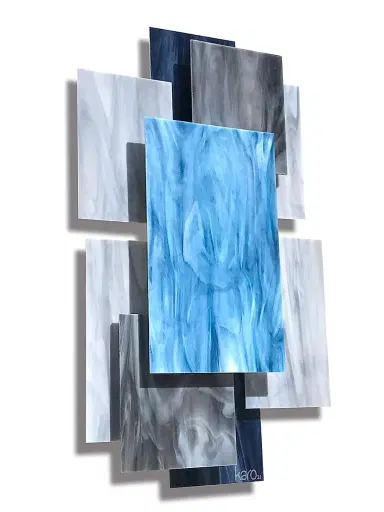 Karo Studios Vertex Glass & Metal Wall Sculpture | Thumbnail 3 Karo Studios Vertex Glass & Metal Wall Sculpture | Thumbnail 3