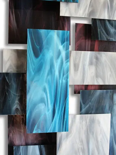 Karo Studios Vertex Glass & Metal Wall Sculpture | Thumbnail 4 Karo Studios Vertex Glass & Metal Wall Sculpture | Thumbnail 4