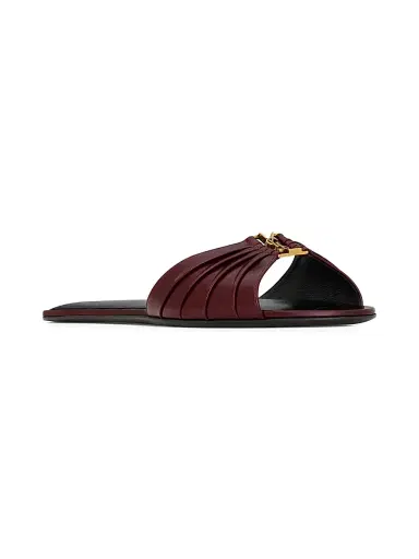 Saint Laurent Women's Slides in Smooth Leather | Thumbnail 2 Saint Laurent Women's Slides in Smooth Leather | Thumbnail 2