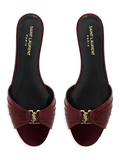 Saint Laurent Women's Slides in Smooth Leather | Thumbnail 3 Saint Laurent Women's Slides in Smooth Leather | Thumbnail 3