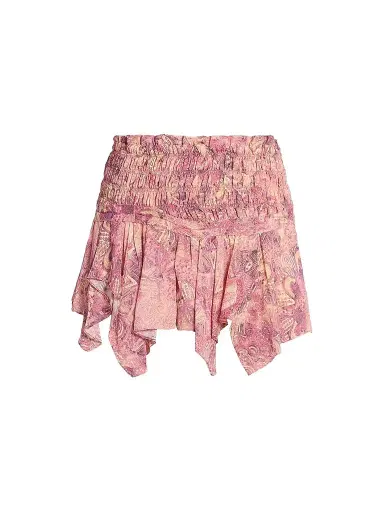 Isabel Marant Women's Ceiva Floral Silk Miniskirt - Pink - Size 12 | Thumbnail 1