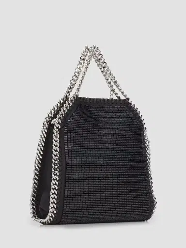 Stella McCartney Women's Falabella Tiny Beaded Satin Top Handle Bag | Thumbnail 3 Stella McCartney Women's Falabella Tiny Beaded Satin Top Handle Bag | Thumbnail 3