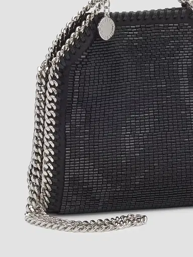 Stella McCartney Women's Falabella Tiny Beaded Satin Top Handle Bag | Thumbnail 6 Stella McCartney Women's Falabella Tiny Beaded Satin Top Handle Bag | Thumbnail 6