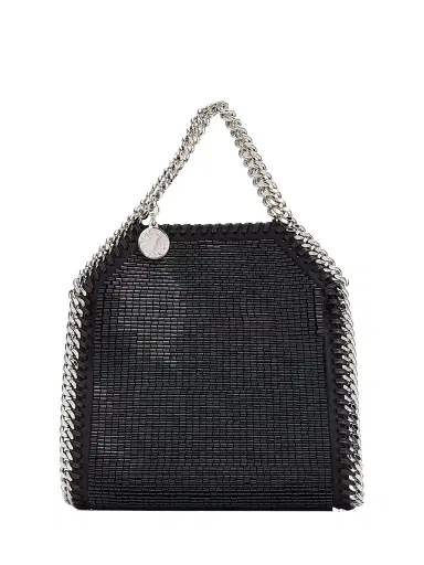 Stella McCartney Women's Falabella Tiny Beaded Satin Top Handle Bag | Thumbnail 1 Stella McCartney Women's Falabella Tiny Beaded Satin Top Handle Bag | Thumbnail 1