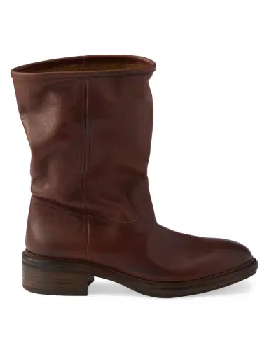 Prada Vintage-Effect Leather Boots | Thumbnail 2