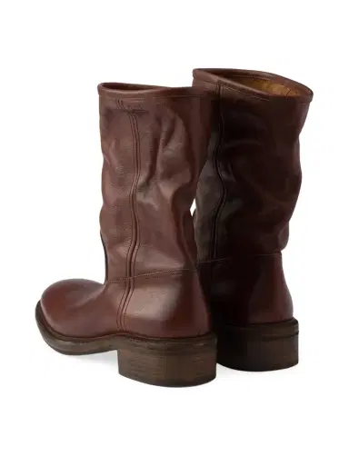Prada Vintage-Effect Leather Boots | Thumbnail 4