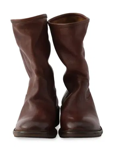 Prada Vintage-Effect Leather Boots | Thumbnail 5