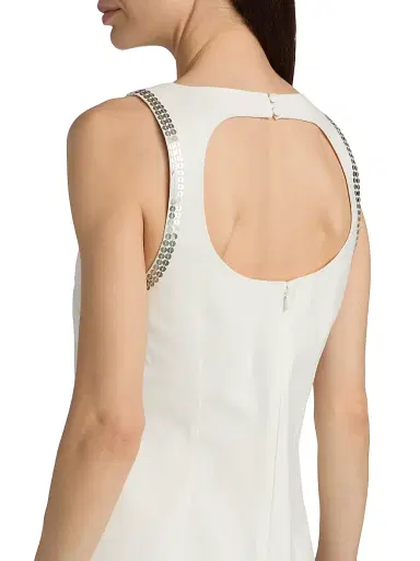 Cinq à Sept Women's Tabitha Embellished Cotton A-Line Minidress - Ivory - Size 6 | Thumbnail 6