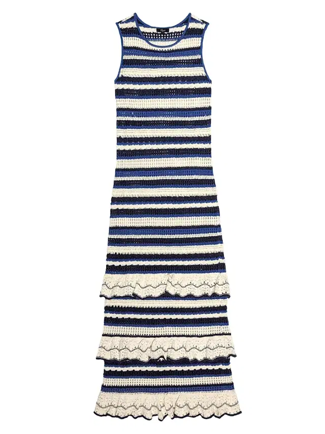 Women's Ana Knitted Sleeveless Maxi Dress - Crete Stripe