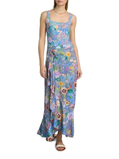 Johnny Was Women's Lilliana Print Side Tie Pareo - Lilliana - Size Large | Thumbnail 2 Johnny Was Women's Lilliana Print Side Tie Pareo - Lilliana - Size Large | Thumbnail 2