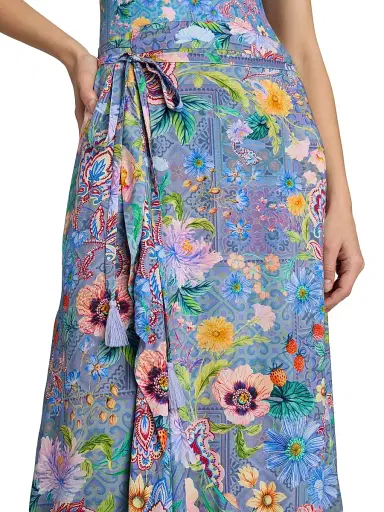 Johnny Was Women's Lilliana Print Side Tie Pareo - Lilliana - Size Large | Thumbnail 5 Johnny Was Women's Lilliana Print Side Tie Pareo - Lilliana - Size Large | Thumbnail 5