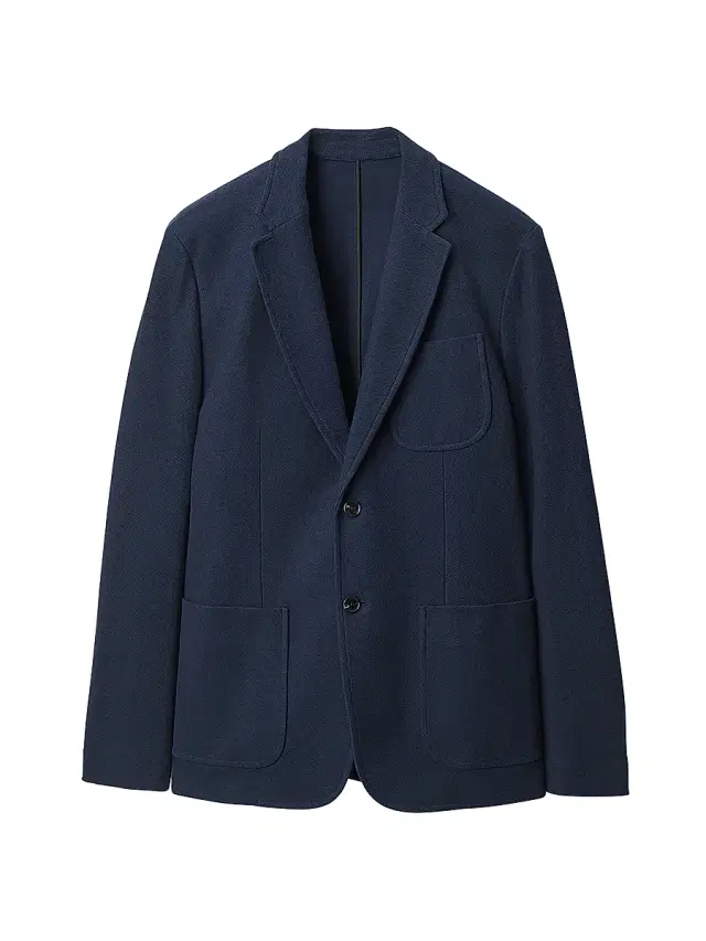 Men's Skeleton Cotton Pique Blazer - Navy