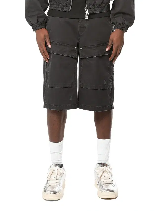 Men's Big Cargo Shorts - Black