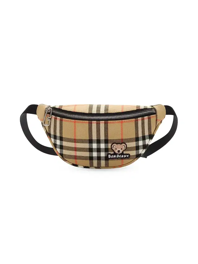 Burberry Kid's Check Belt Bag - Sand
