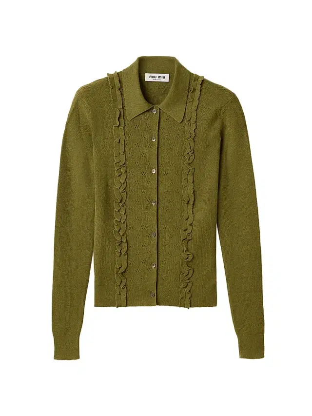 Women's Cashmere and Silk Cardigan - Green