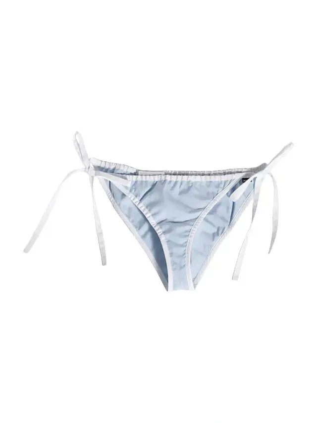 Women's Poplin Bikini Briefs - Blue