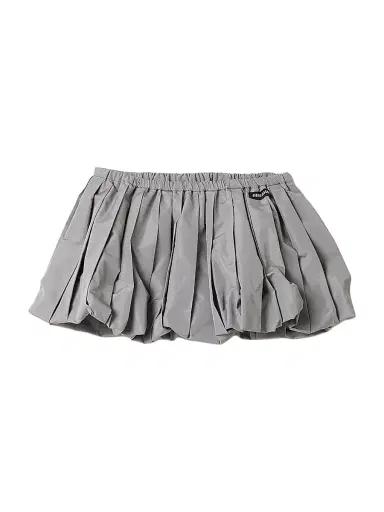 Miu Miu Women's Technical Fabric Mini-Skirt - Grey | Thumbnail 1
