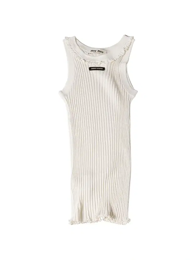 Miu Miu Women's Silk Tank Top - White