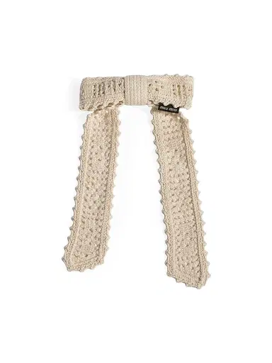 Miu Miu Women's Cotton Hair Clip | Thumbnail 1