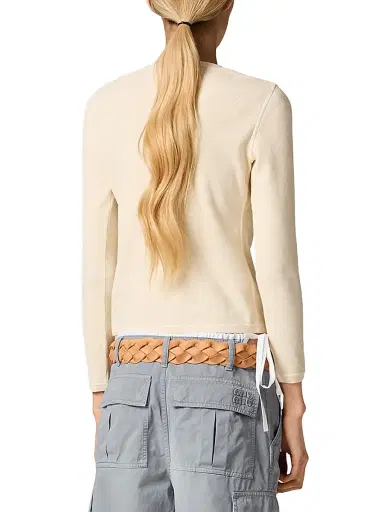 Miu Miu Women's Cotton T-Shirt | Thumbnail 3