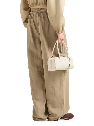 Prada Women's Old Cotton and Linen Pants - Beige | Thumbnail 4