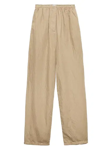 Prada Women's Old Cotton and Linen Pants - Beige | Thumbnail 1