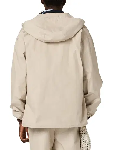 Miu Miu Women's Single-Breasted Panama Cotton Caban Jacket - Beige Khaki - Size 4 | Thumbnail 4